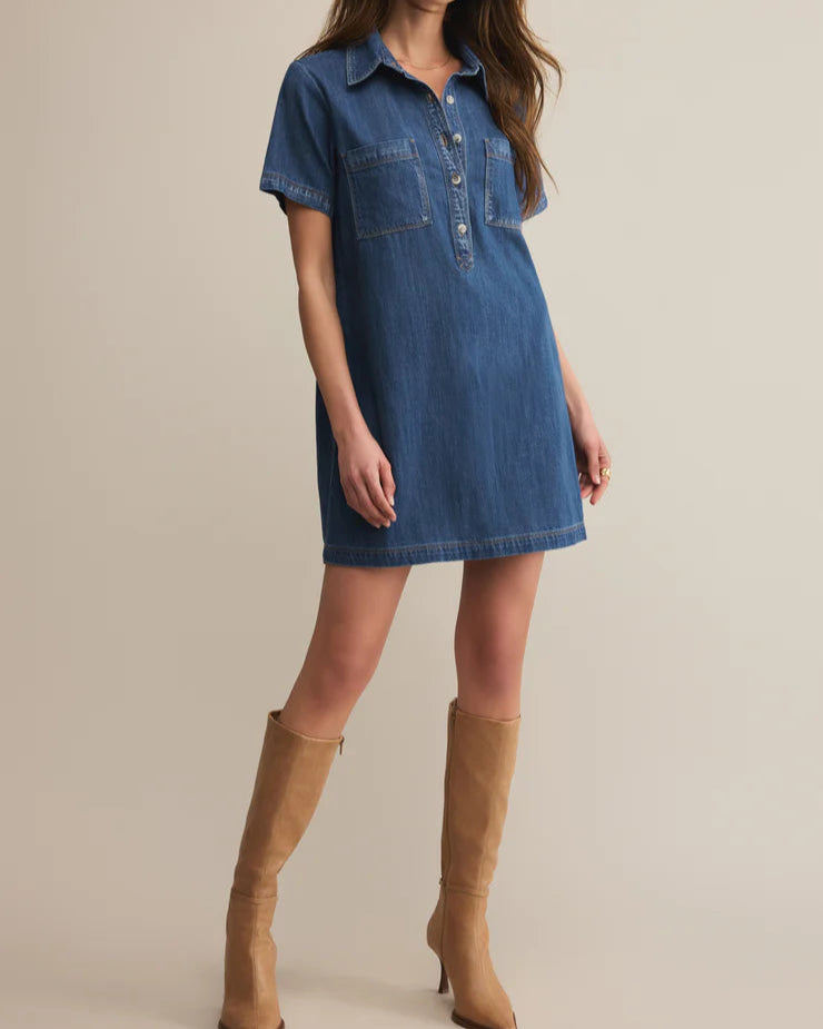 Kellie Denim Mini Dress
