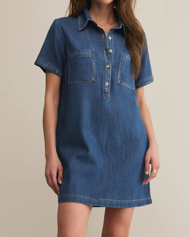 Kellie Denim Mini Dress
