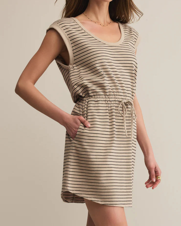 Dayshift Cotton Striped Mini Dress