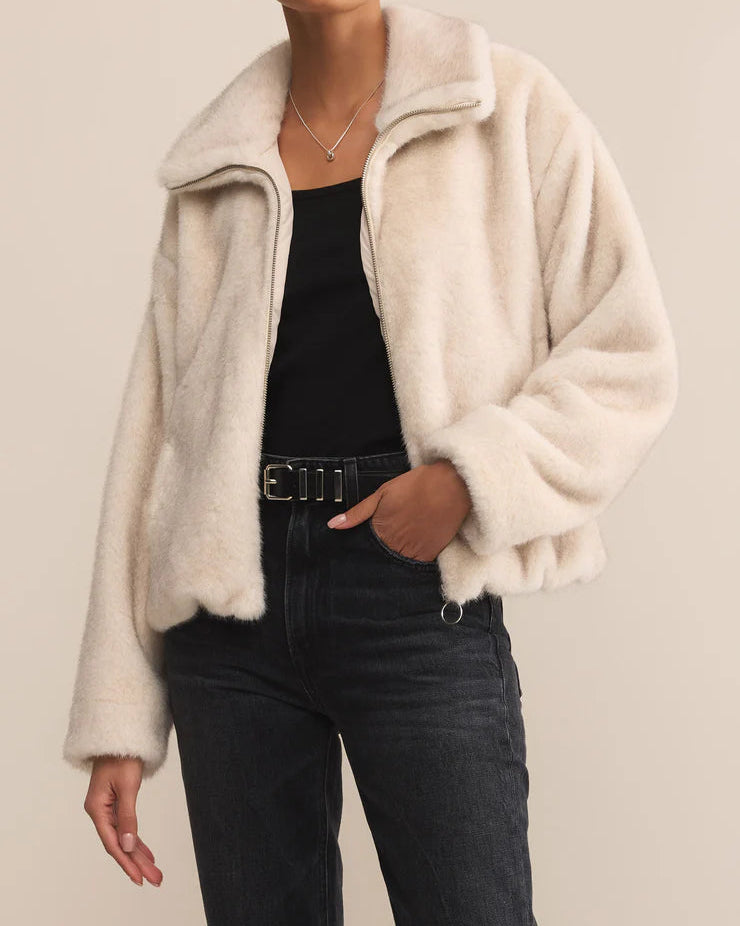 Amethyst Faux Fur Jacket