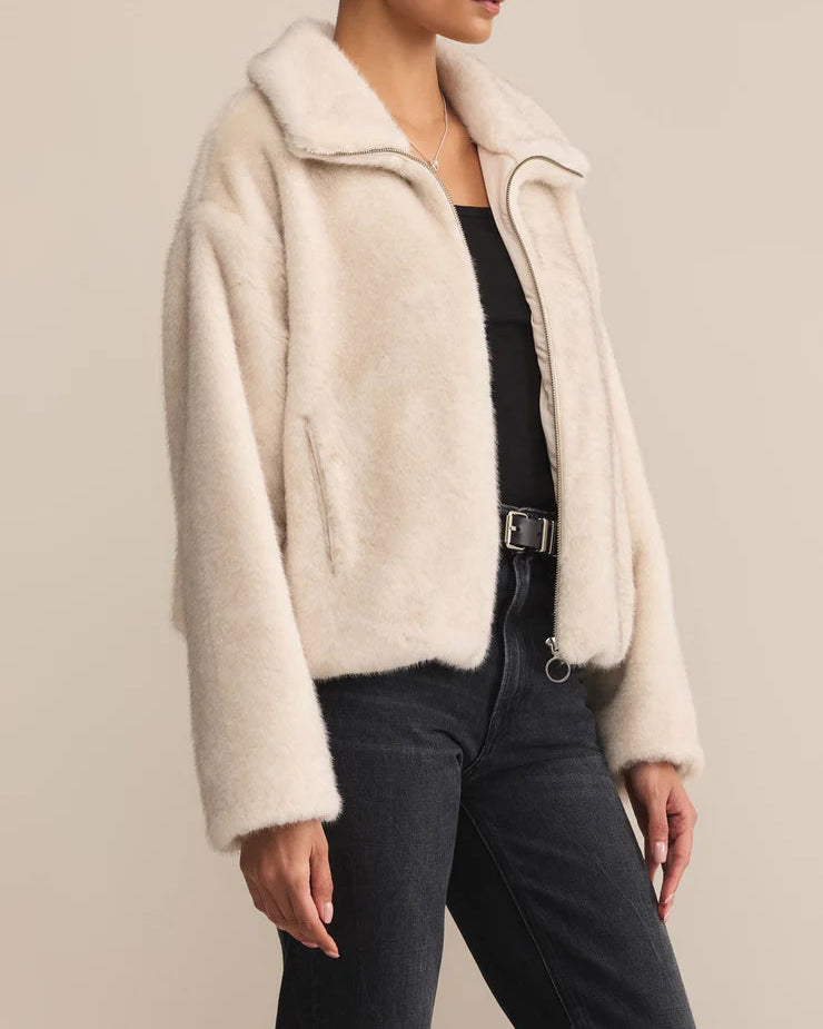 Amethyst Faux Fur Jacket