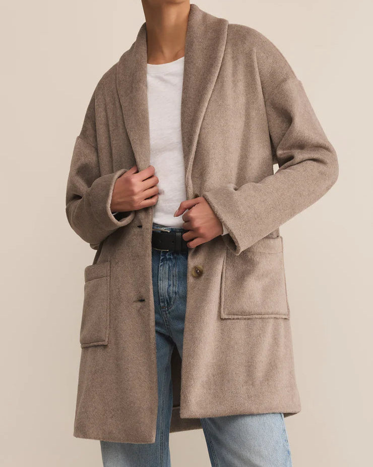 Lennon Oversized Heathered Coatigan