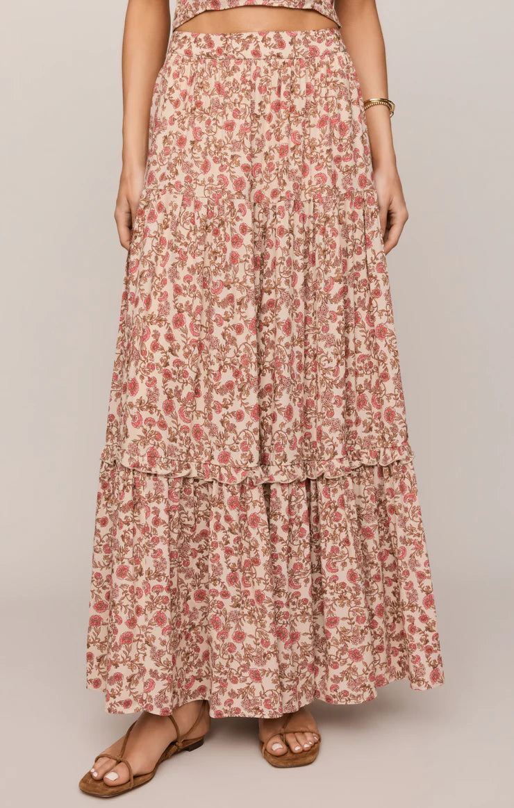 Z Supply Mora Floral Maxi Skirt