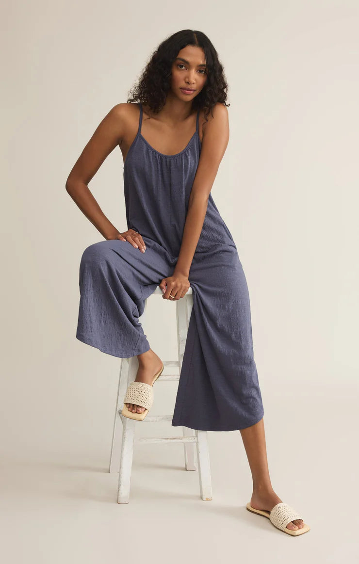 Z Supply Textured Flared Jumpsuit