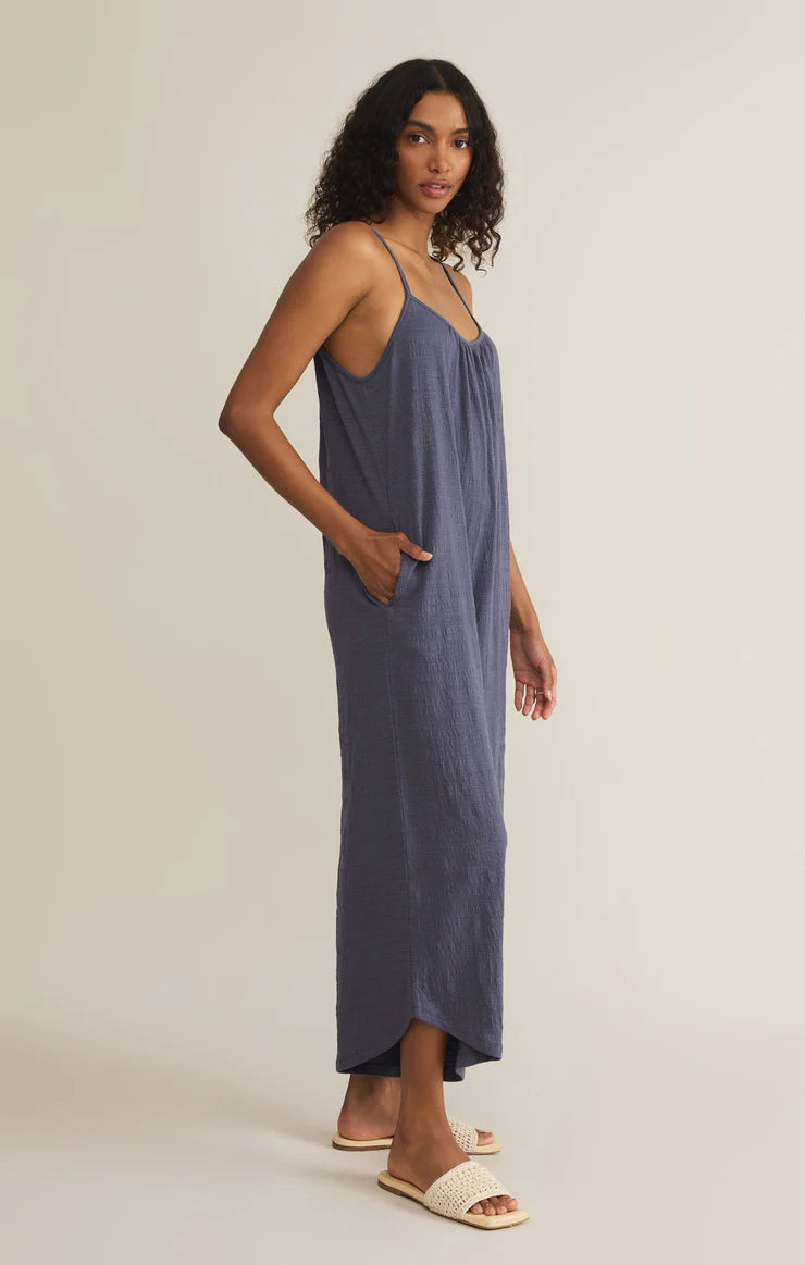 Z Supply Textured Flared Jumpsuit