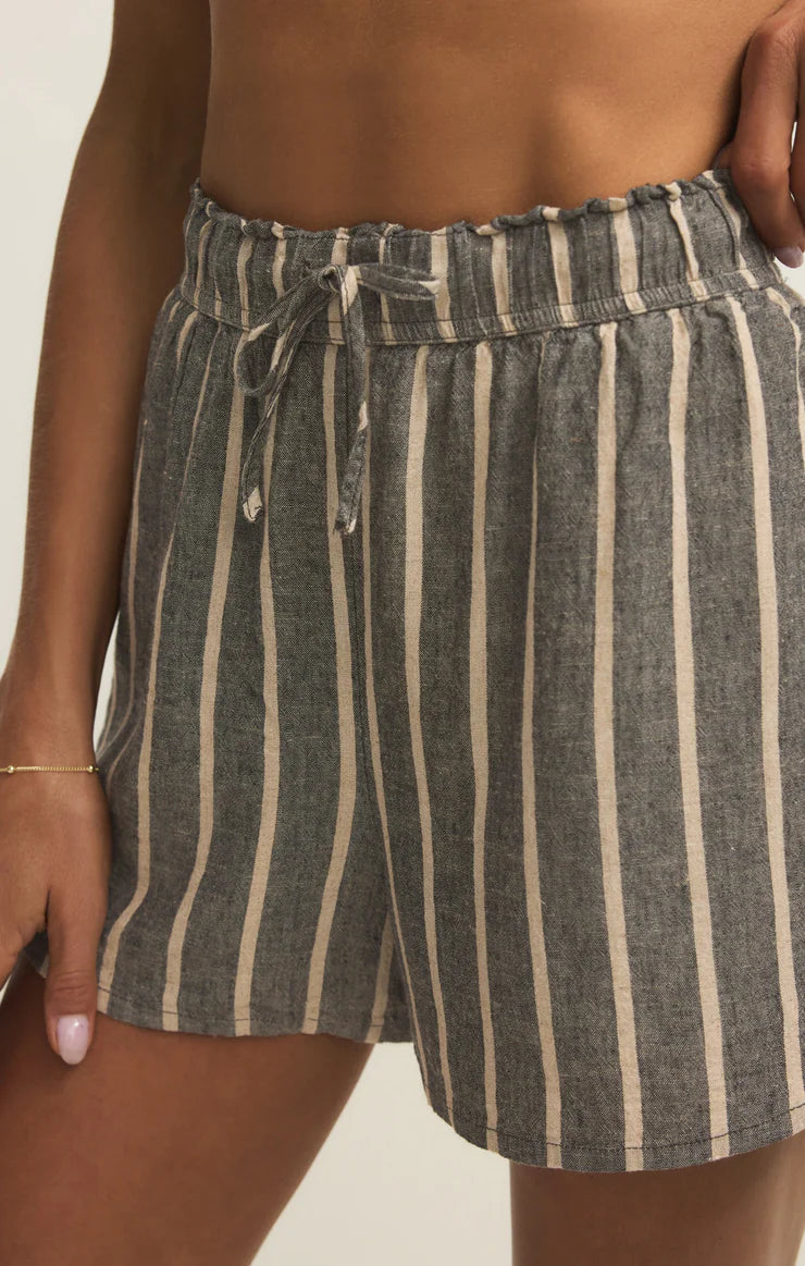 Perfect Linen Striped Short