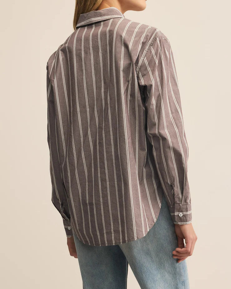 Seaport Striped Poplin Button Up