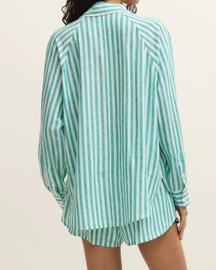 Z Supply The Perfect Linen Striped Top