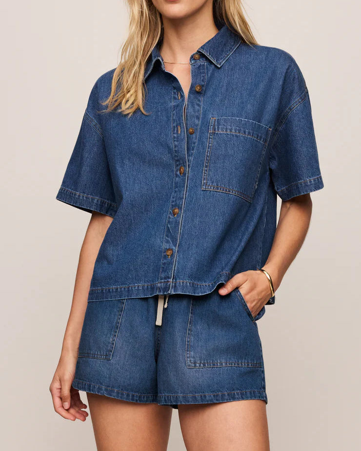Everyday Denim Button Up