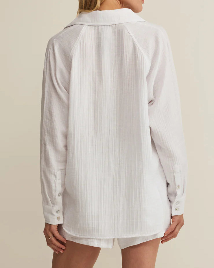Z Supply The Perfect Airy Button Up Top