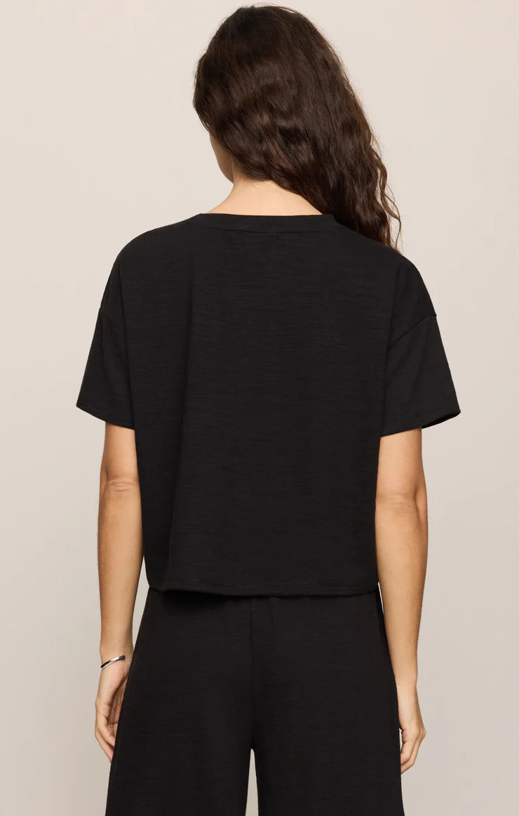 Z Supply Sway Textured Cropped Tee