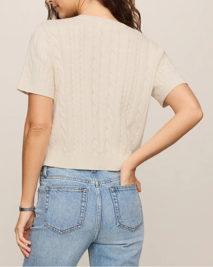 Z Supply Cera Short Sleeve Cardigan