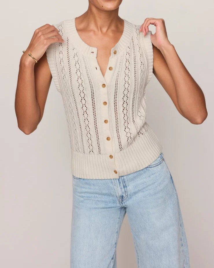 Z Supply Cabot Crochet Sweater Vest