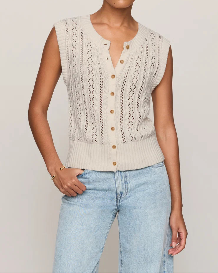 Z Supply Cabot Crochet Sweater Vest