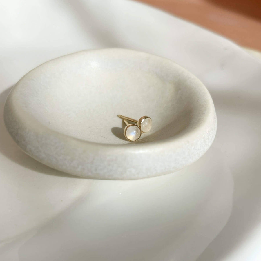 Token Moonstone Studs