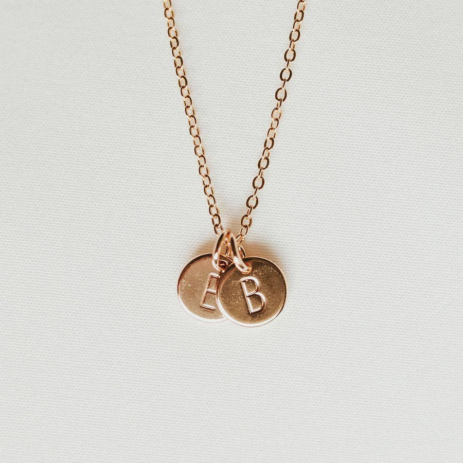 Mauve Jewelry Initial Necklace