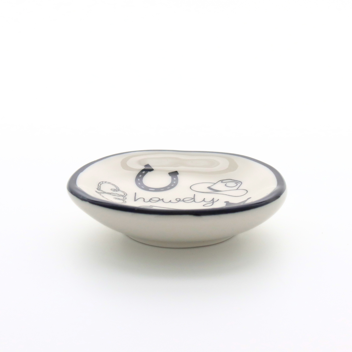Properly Improper Ring Dish Howdy Western