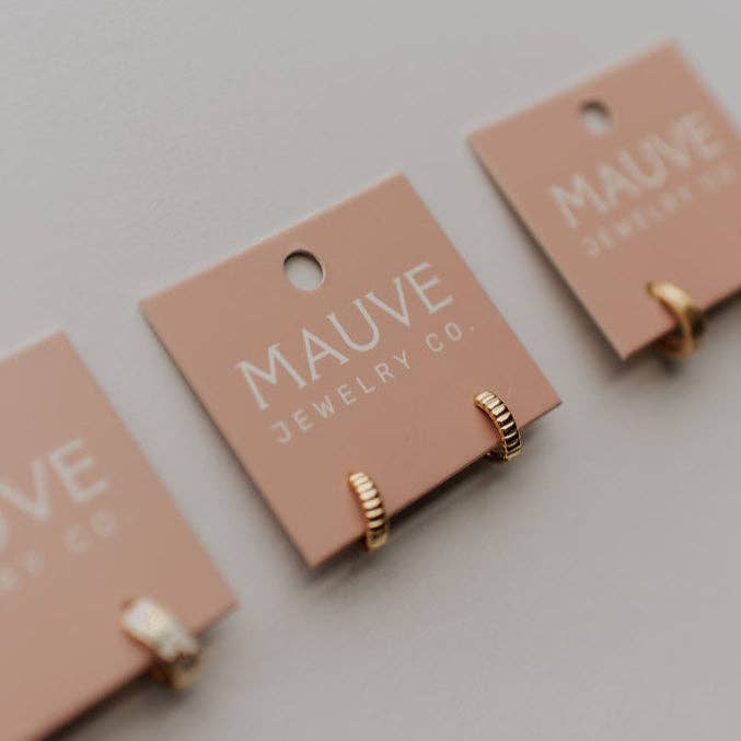 Mauve Jewelry Rory Hoops