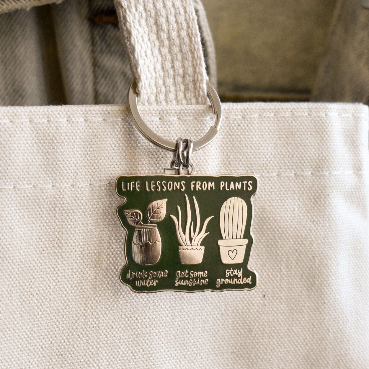 Life Lessons from Plants Keychain