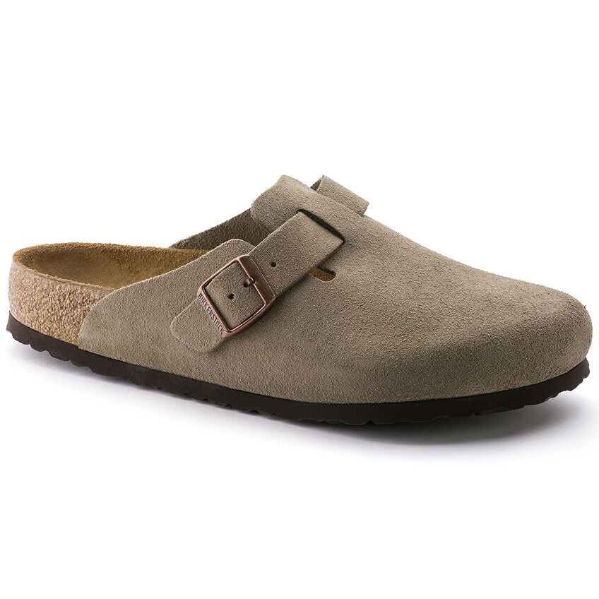 Birkenstock Boston Suede Soft Footbed Regular