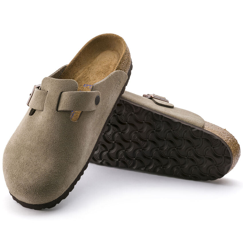 Birkenstock Boston Suede Soft Footbed Regular