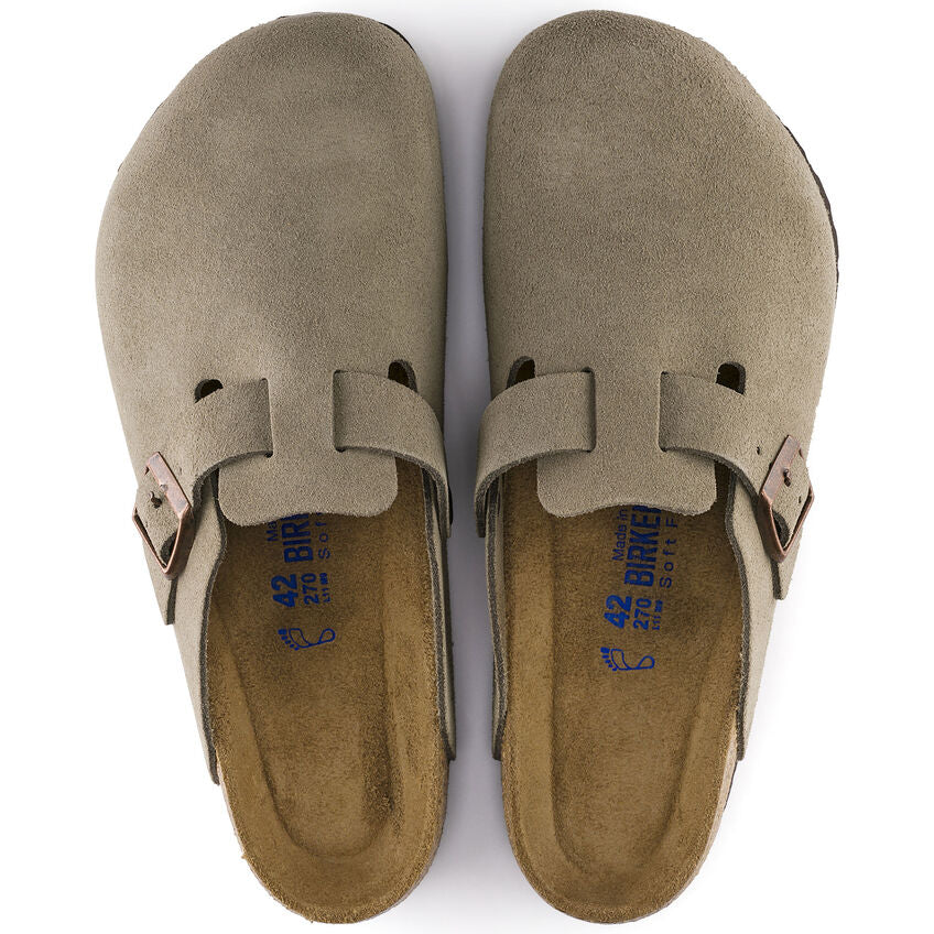 Birkenstock Boston Suede Soft Footbed Regular