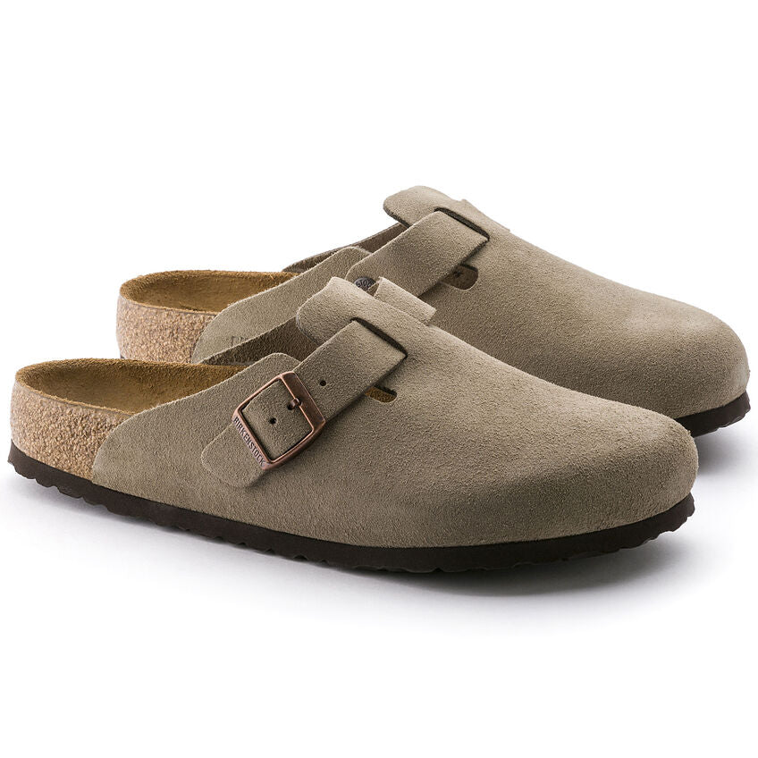 Birkenstock Boston Suede Soft Footbed Regular