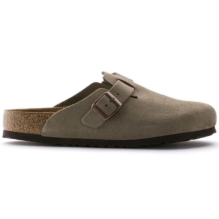 Birkenstock Boston Suede Soft Footbed Regular