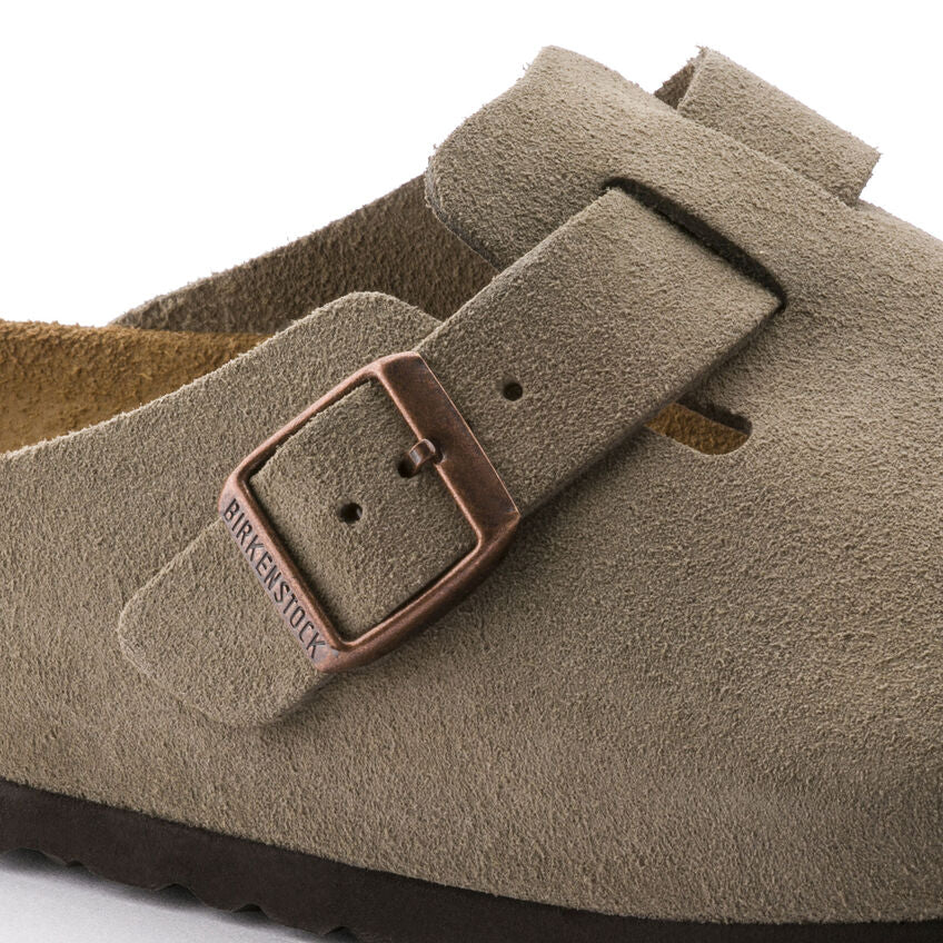 Birkenstock Boston Suede Soft Footbed Regular