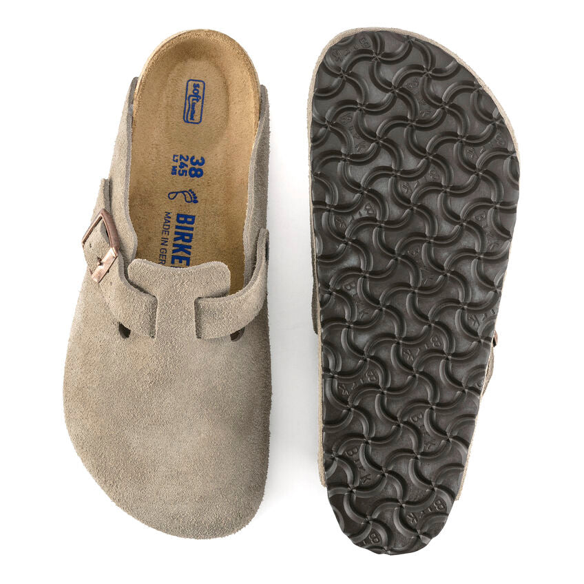 Birkenstock Boston Suede Soft Footbed Regular