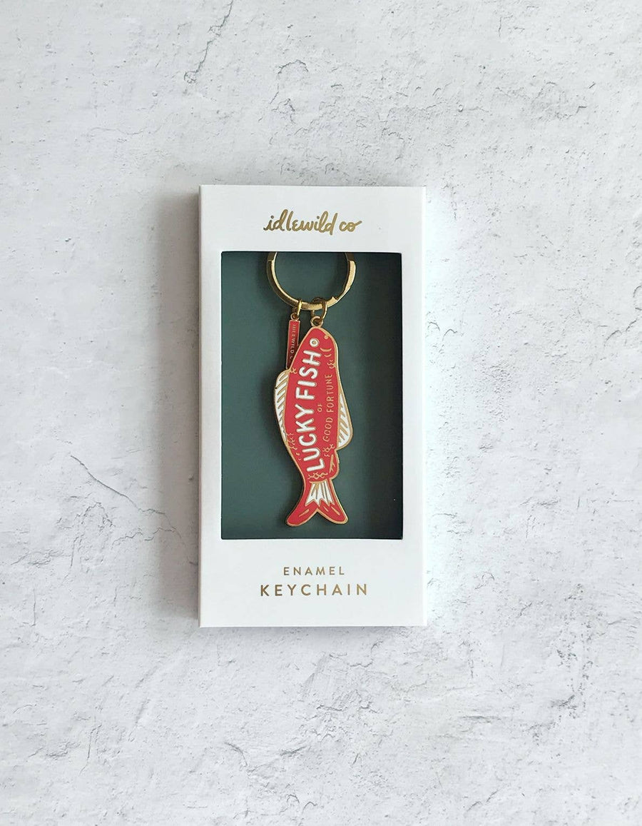 Idlewild Enamel Keychain | Good Fortune Fish