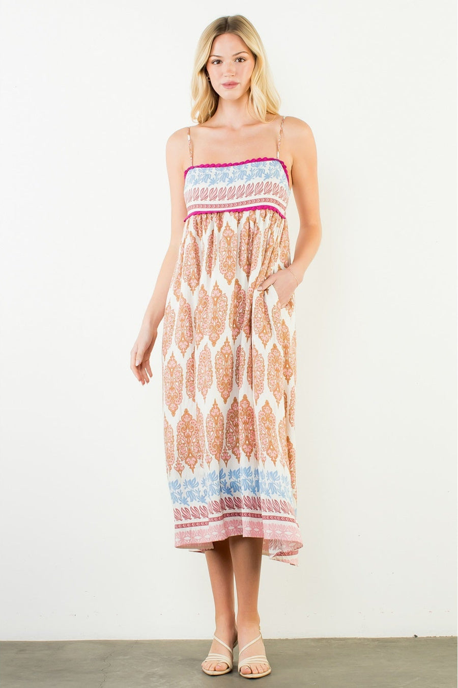THML Strap Print Maxi Dress – The Rare Pair THML Strap Print Maxi Dress – The Rare Pair