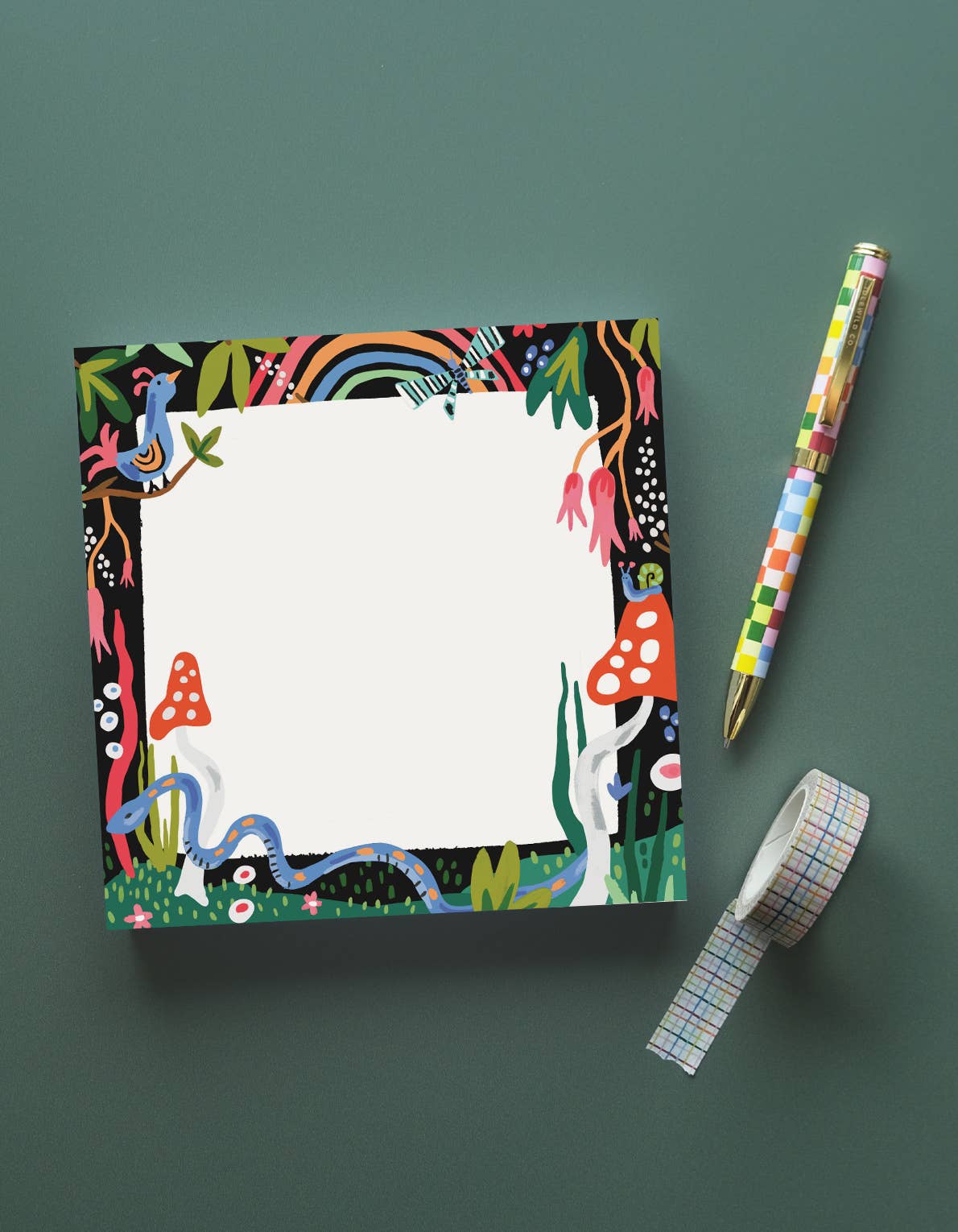 Idlewild 200-Sheet Jumbo Desk Pad | Mushroom Garden