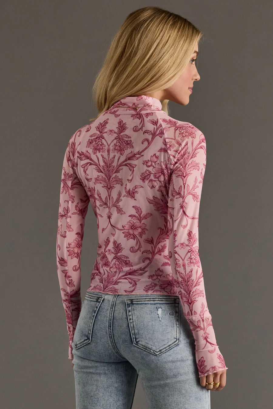 Panache Floral Mesh Top