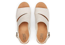 Load image into Gallery viewer, Toms Claudine Natural Wedge Sandal
