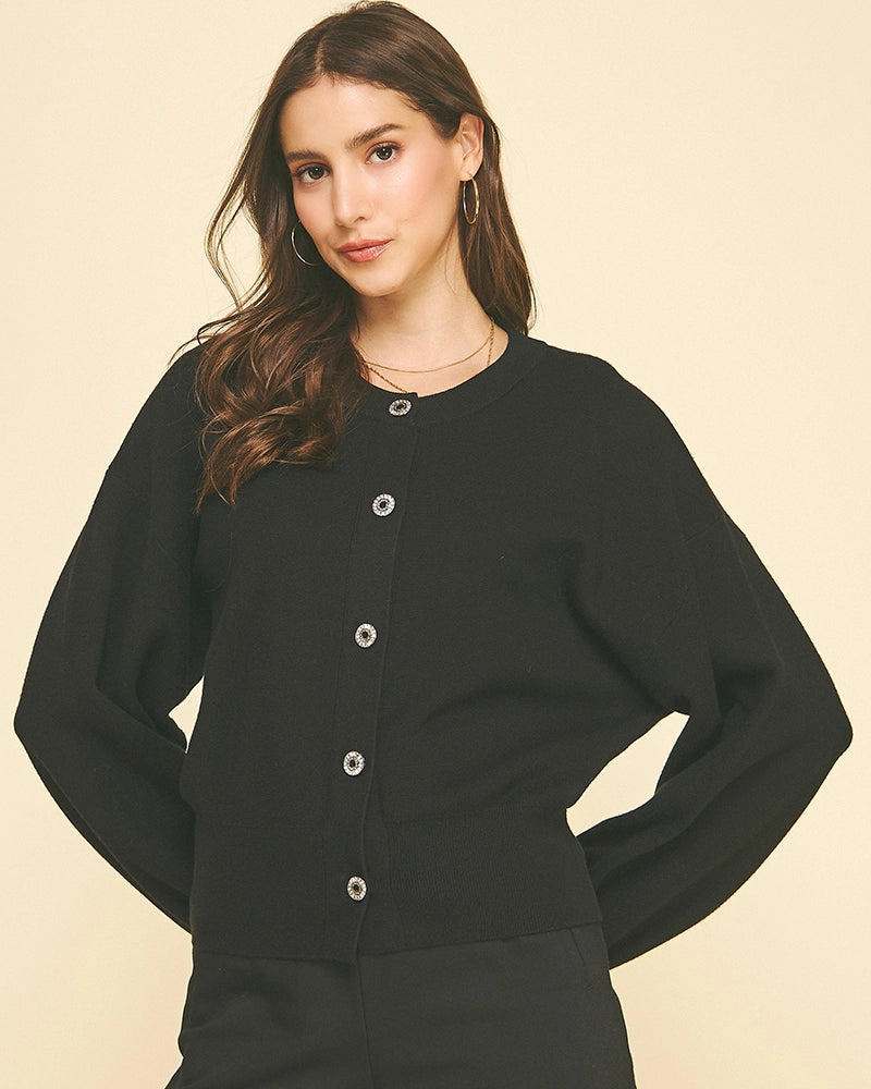 Jewel Button Down Cardigan