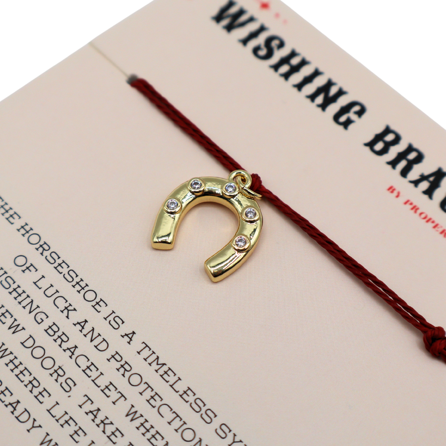 Properly Improper Wishing Bracelet with Horseshoe Charm