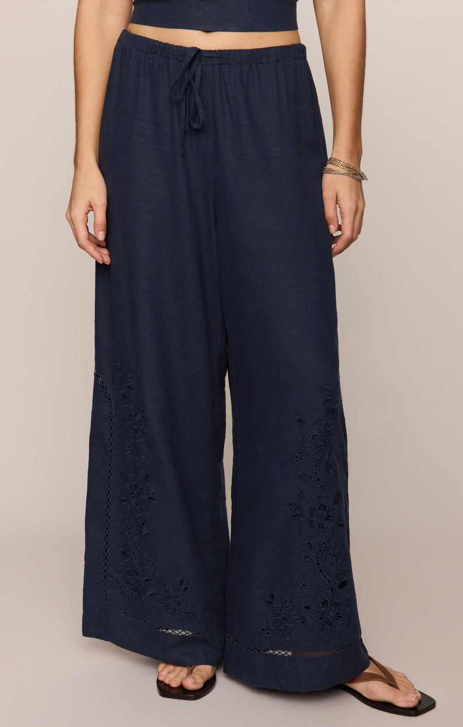 Z Supply Sid Embroidered Woven Pant