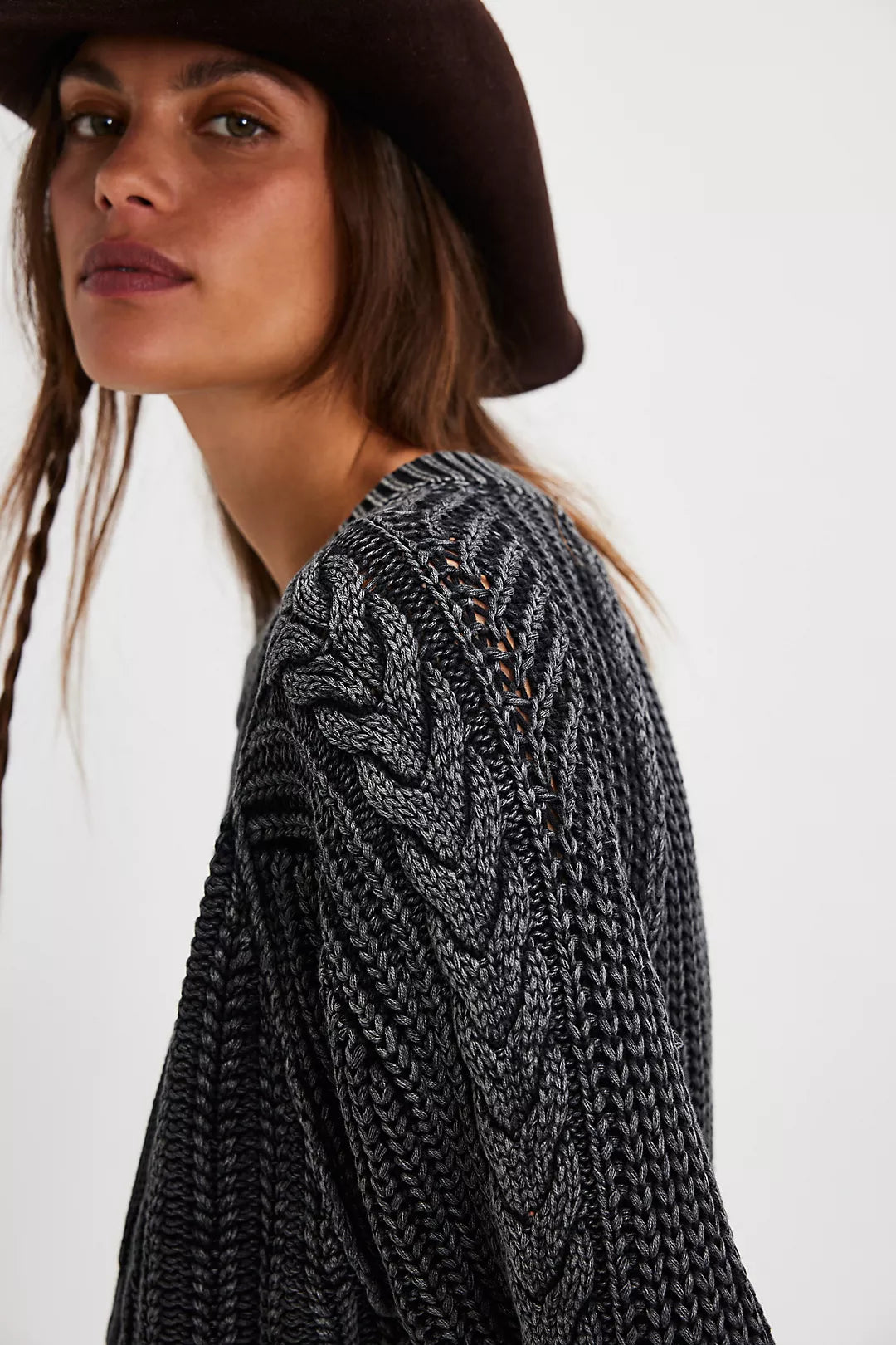 Free People Frankie Cable Sweater