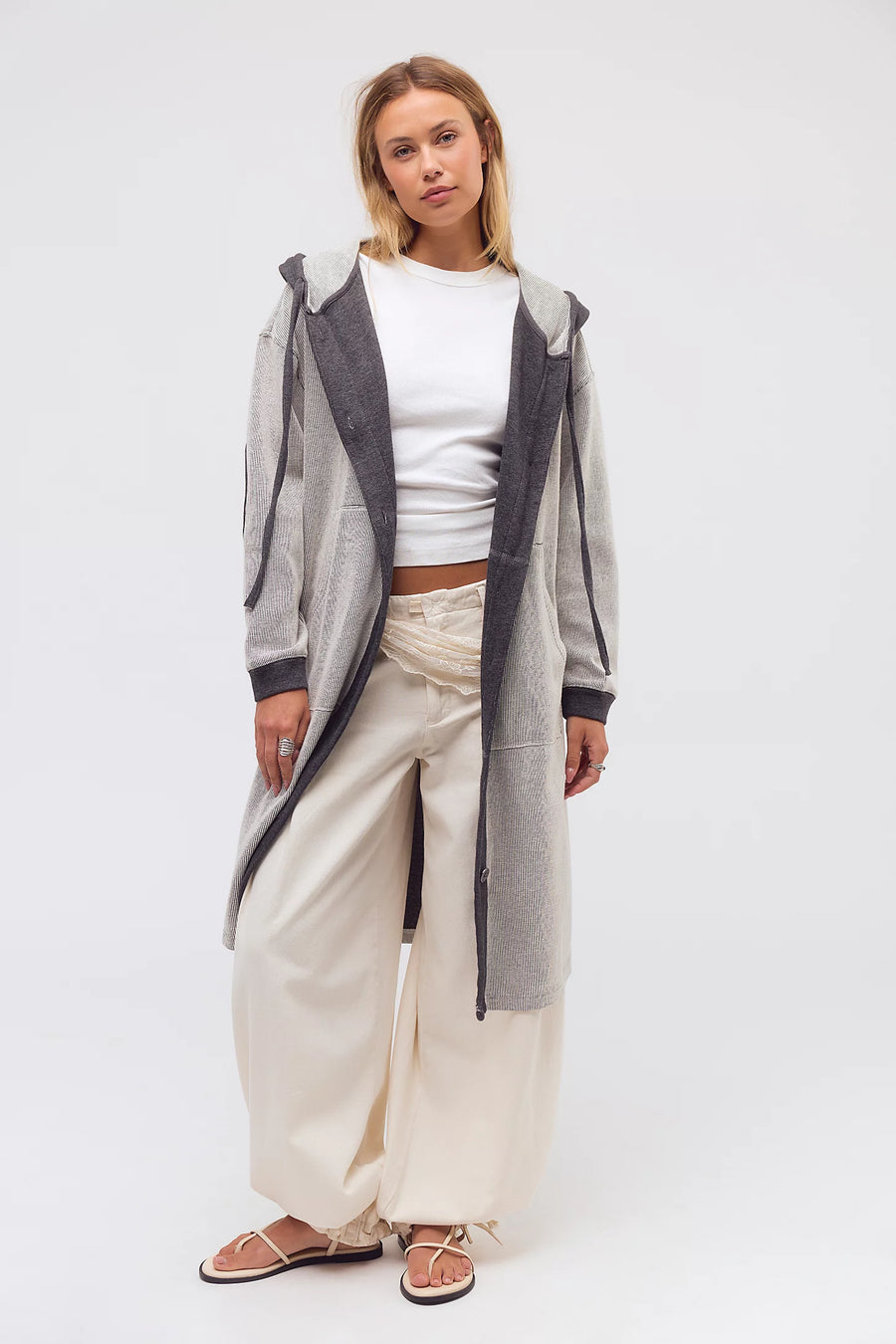 Free People Tomorrows Sweatshirt Cardigan