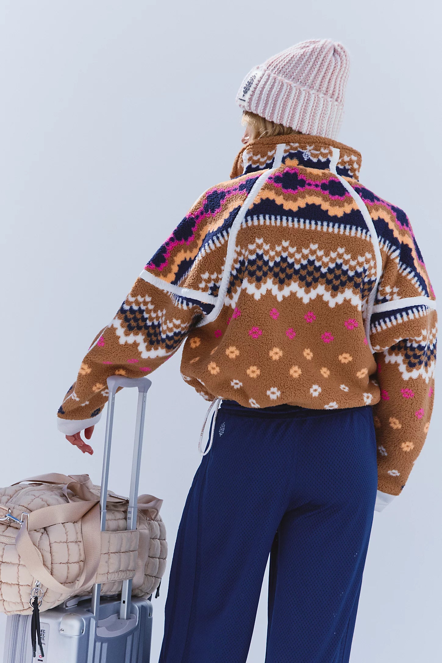 Mountain High Printed Half Zip Fleece