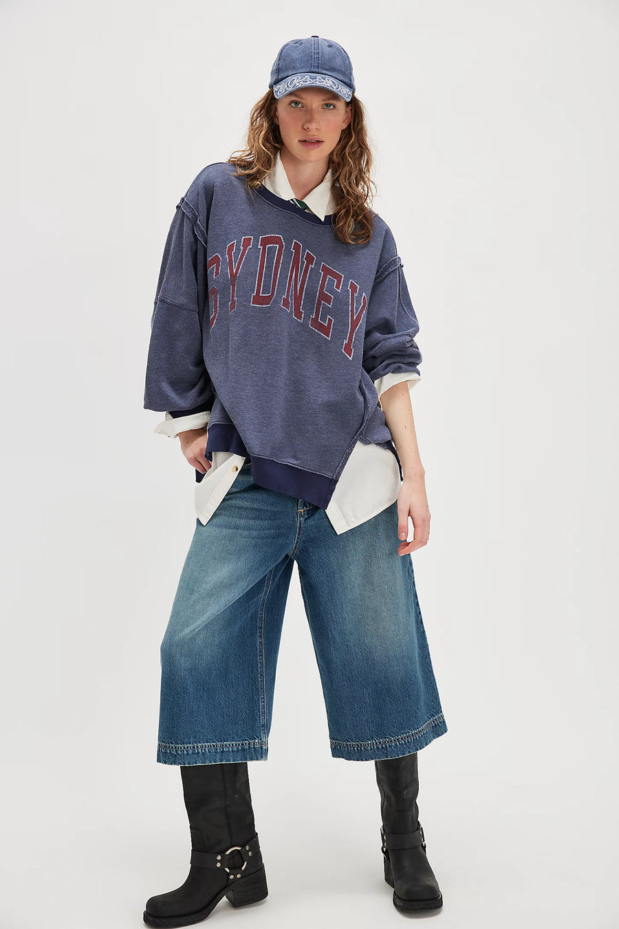 Free People Graphic Camden Pullover