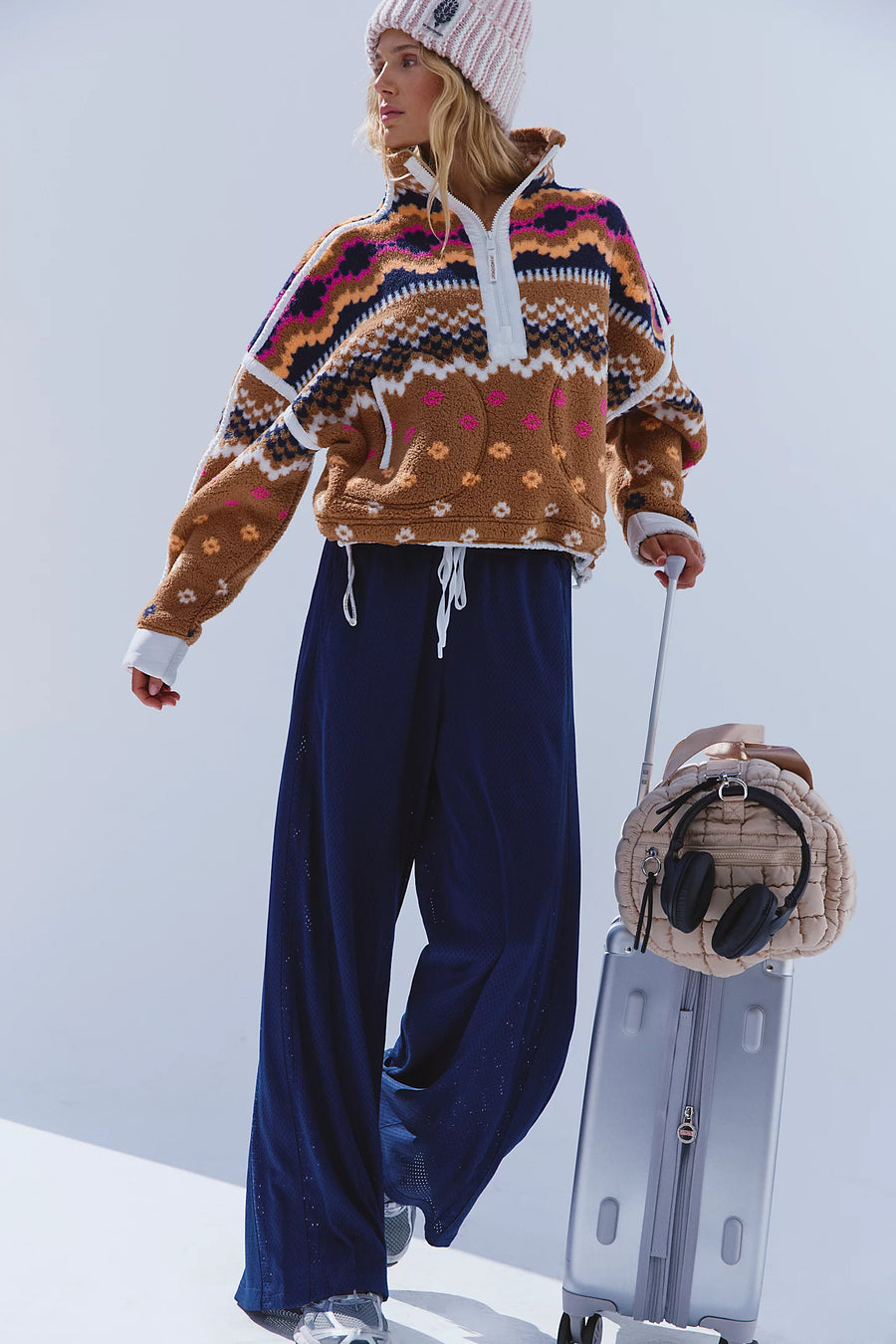 Mountain High Printed Half Zip Fleece