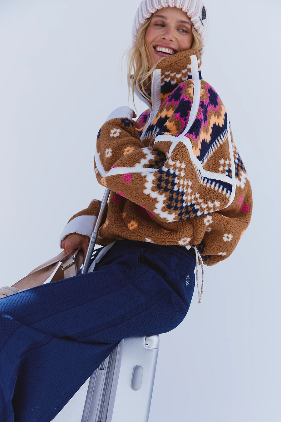 Mountain High Printed Half Zip Fleece