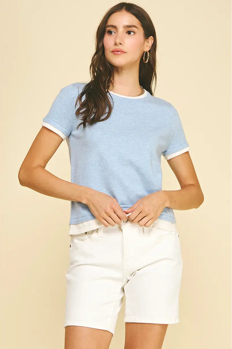 PINCH Double Layered Knit Top