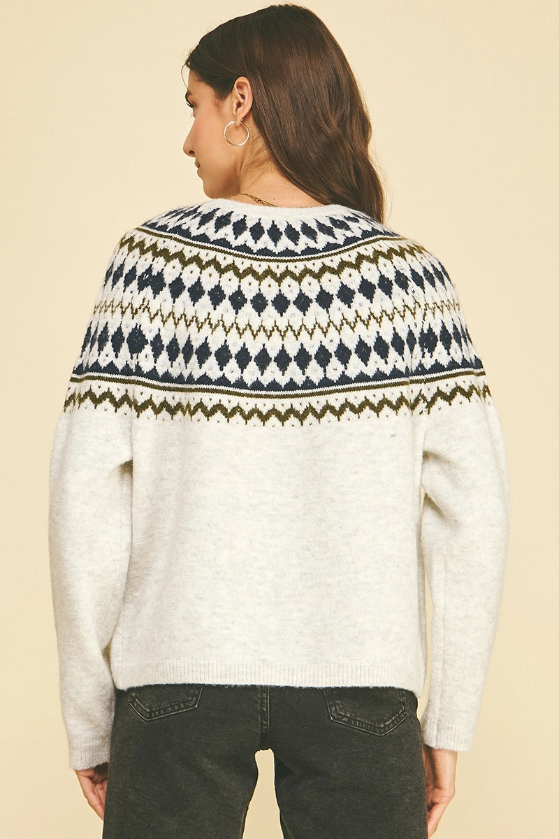 PINCH Nordic Pattern Knit Sweater