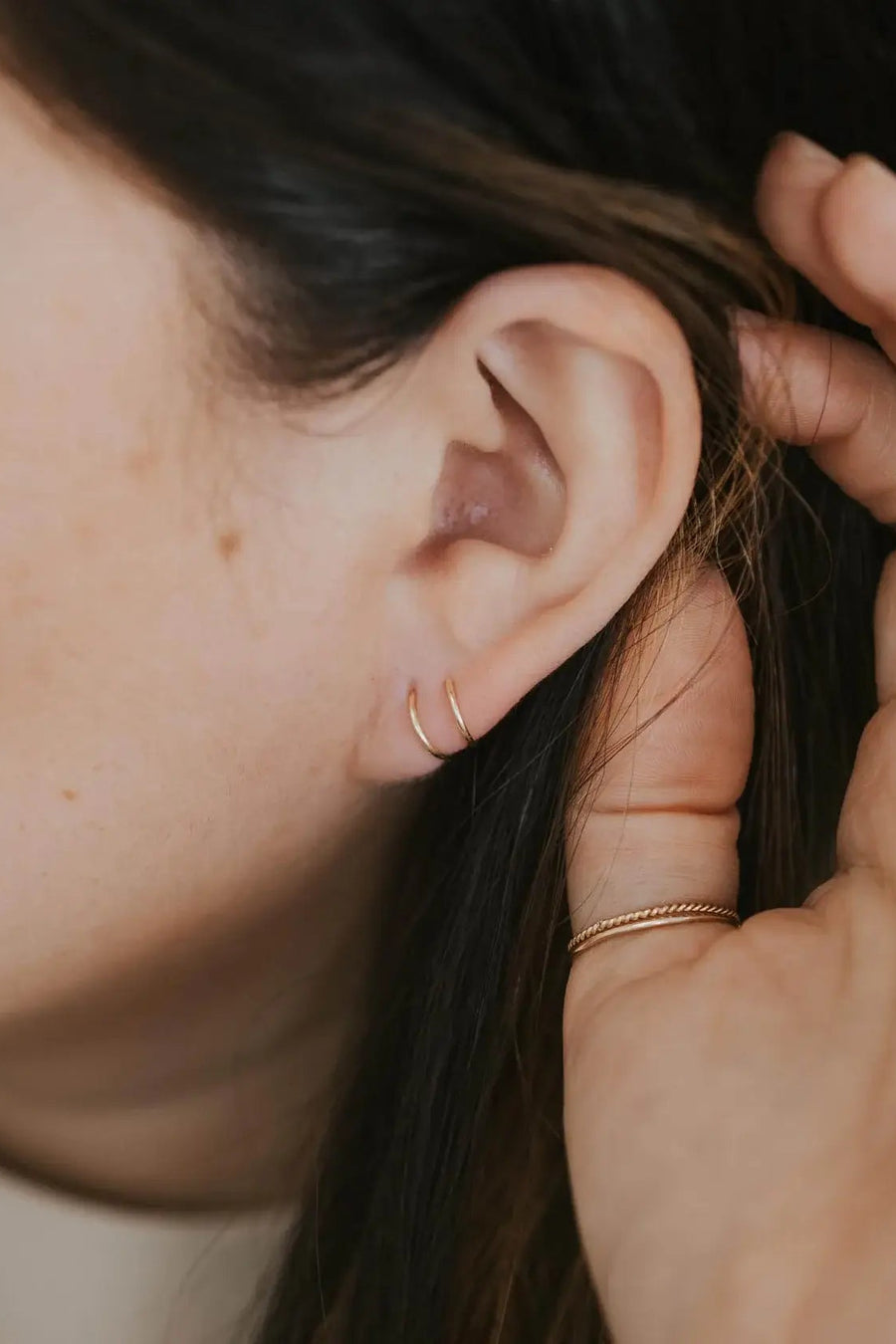 Hello Adorn Tiny Twist Earrings