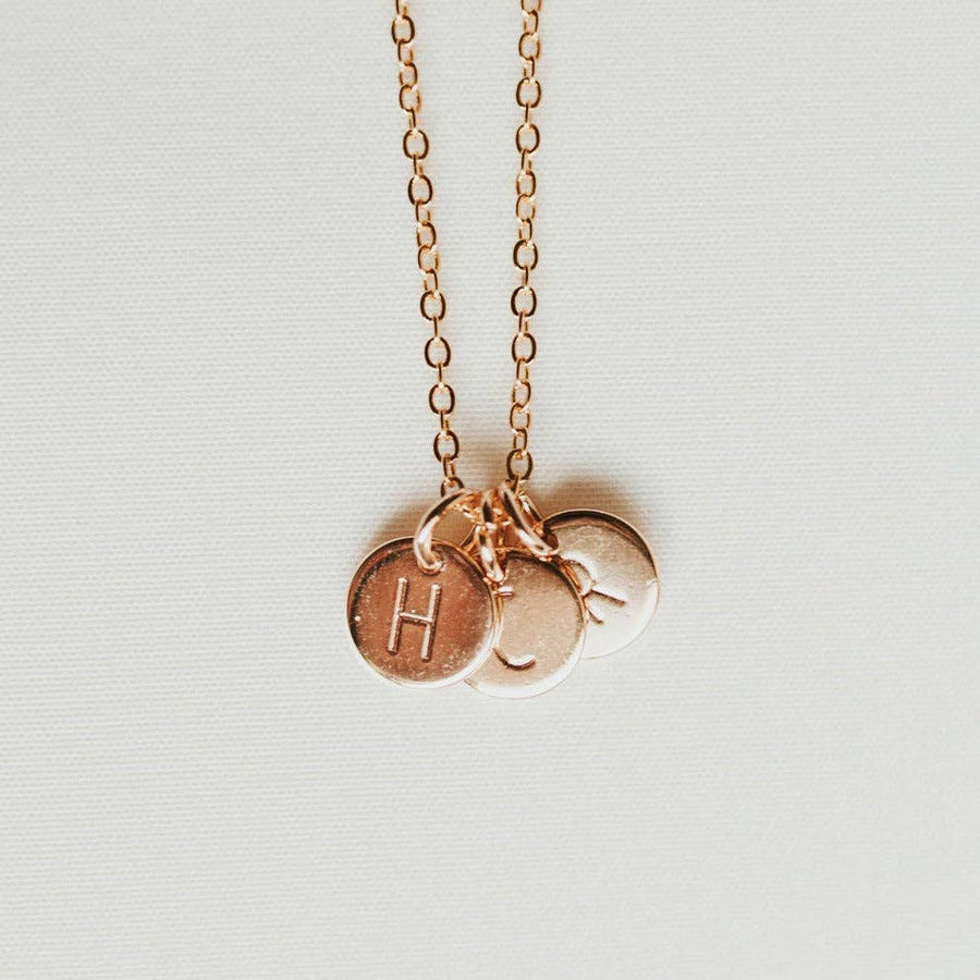 Mauve Jewelry Initial Necklace