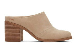 Toms Evelyn Oatmeal Suede Mule