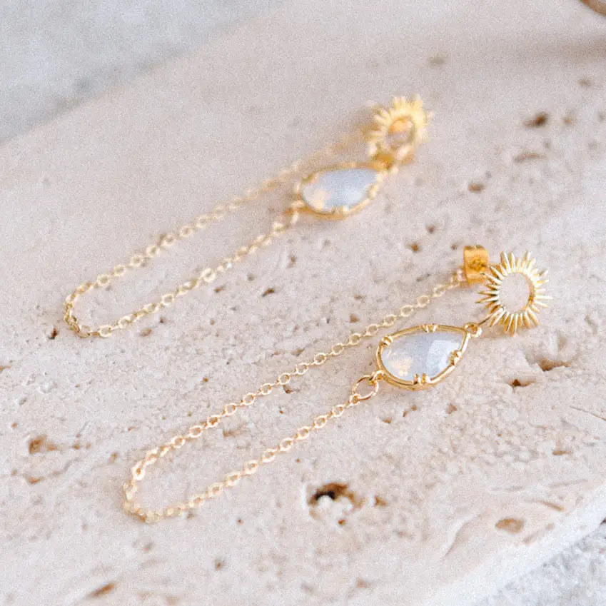 Cecelia Celestial Glow Chain Earrings